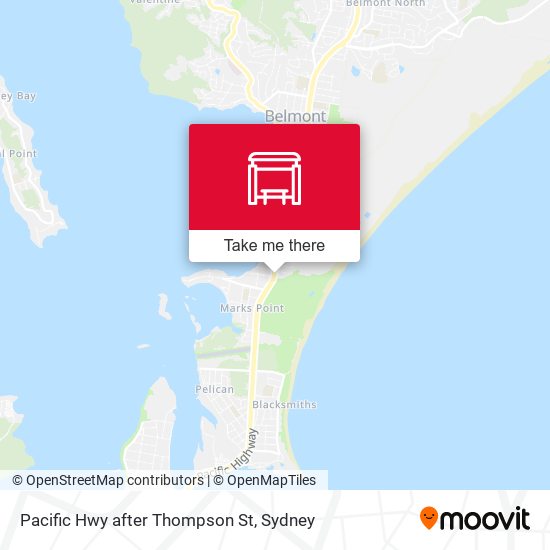 Pacific Hwy after Thompson St map