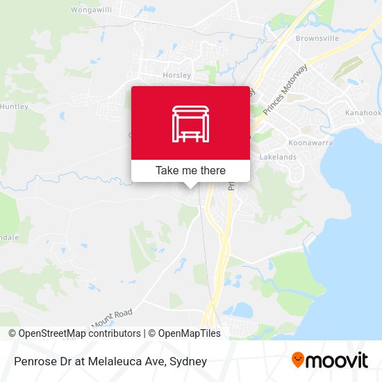 Penrose Dr at Melaleuca Ave map