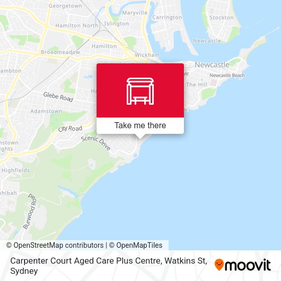 Carpenter Court Aged Care Plus Centre, Watkins St map
