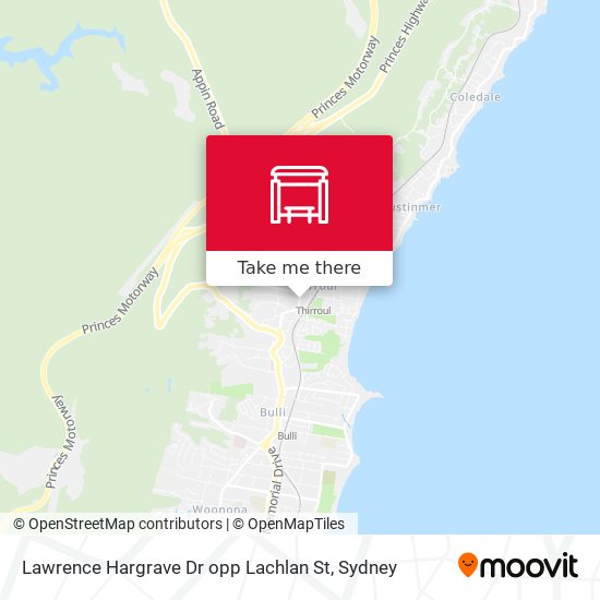 Lawrence Hargrave Dr opp Lachlan St map
