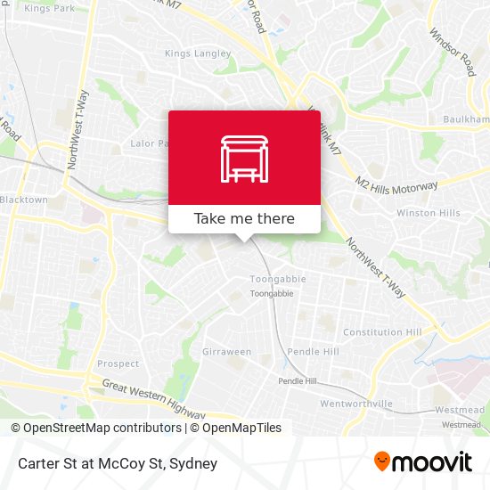 Carter St at McCoy St map