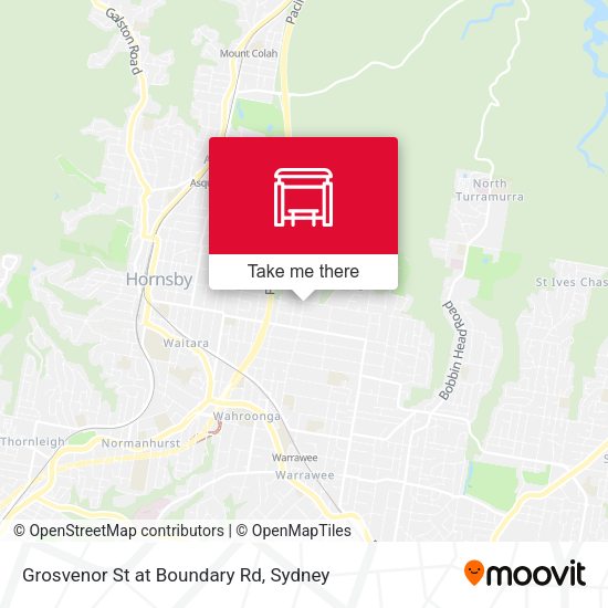 Grosvenor St at Boundary Rd map