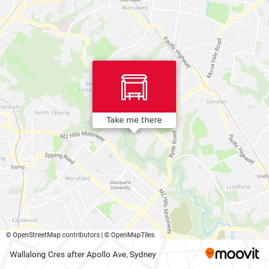 Wallalong  Cres after Apollo Ave map