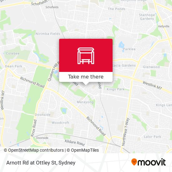 Arnott Rd at Ottley St map