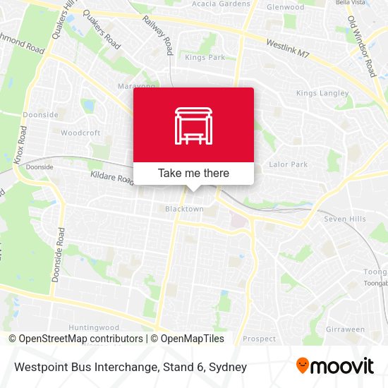 Westpoint Bus Interchange, Stand 6 map