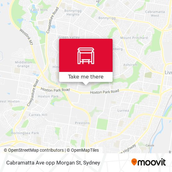 Mapa Cabramatta Ave opp Morgan St