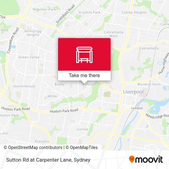 Sutton Rd at Carpenter Lane map