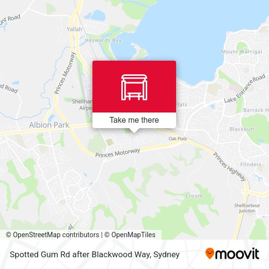 Spotted Gum Rd after Blackwood Way map