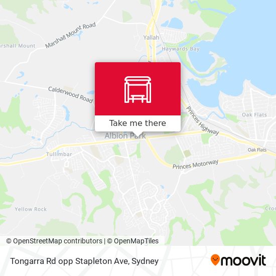 Tongarra Rd opp Stapleton Ave map