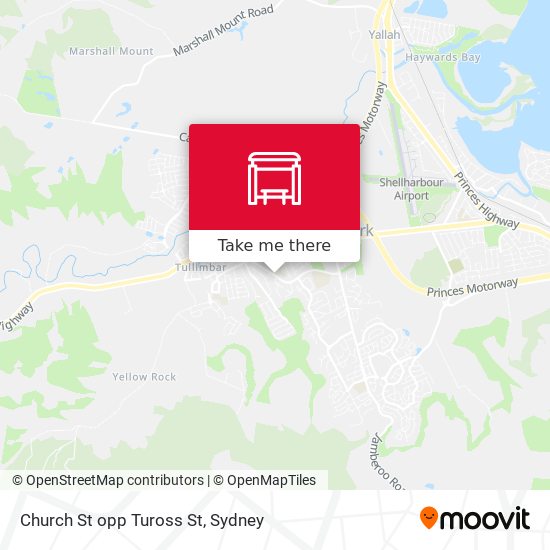 Church St opp Tuross St map