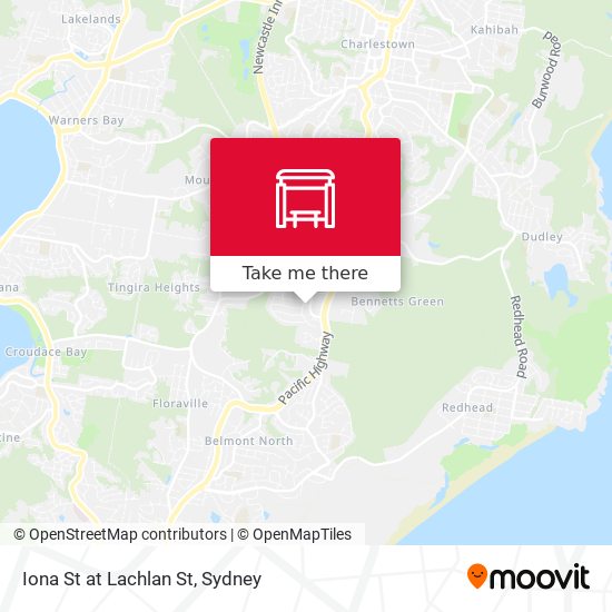 Iona St at Lachlan St map