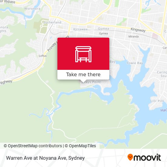 Warren Ave at Noyana Ave map