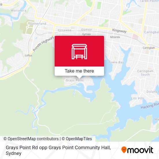 Grays Point Rd opp Grays Point Community Hall map