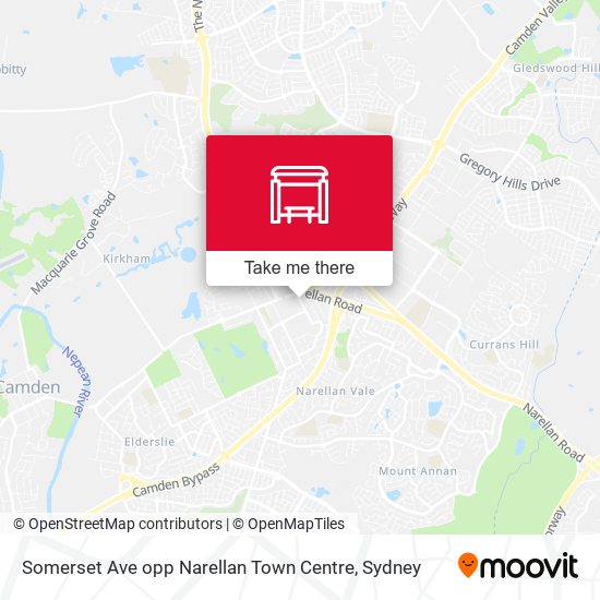 Somerset Ave opp Narellan Town Centre map