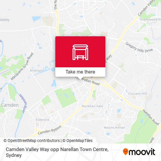 Camden Valley Way opp Narellan Town Centre map