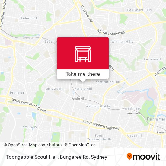 Toongabbie Scout Hall, Bungaree Rd map