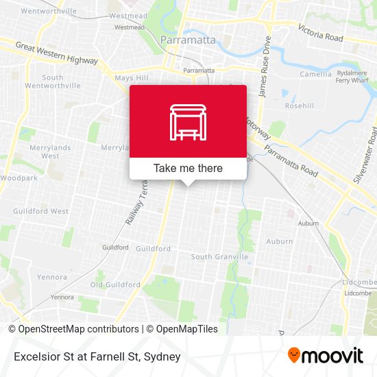 Excelsior St at Farnell St map