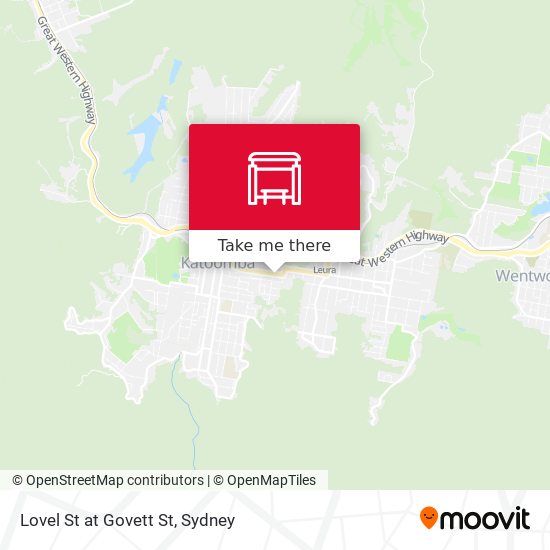 Lovel St at Govett St map
