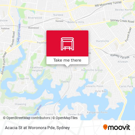 Acacia St at Woronora Pde map