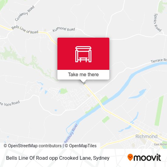 Bells Line Of Road opp Crooked Lane map