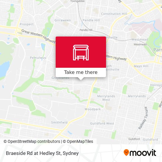 Mapa Braeside Rd at Hedley St