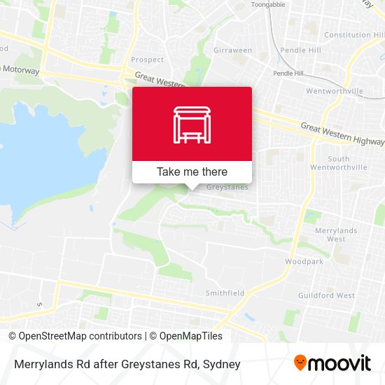 Merrylands Rd after Greystanes Rd map