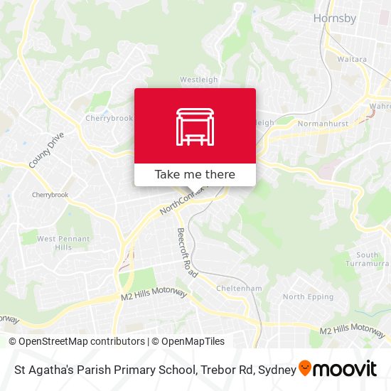 Mapa St Agatha's Parish Primary School, Trebor Rd