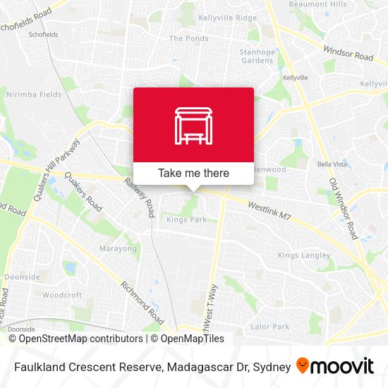 Faulkland Crescent Reserve, Madagascar Dr map