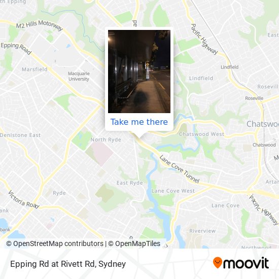 Epping Rd at Rivett Rd map