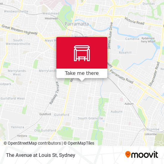 The Avenue at Louis St map