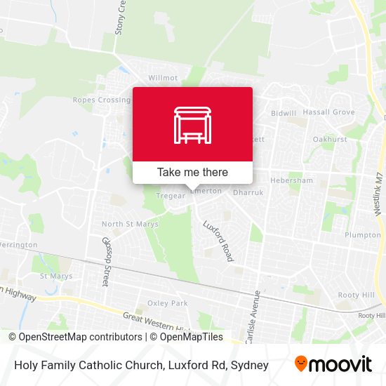 Holy Family Catholic Church, Luxford Rd map