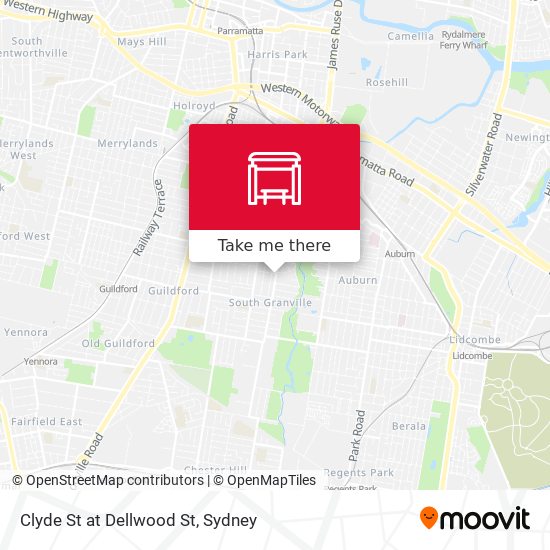 Clyde St at Dellwood St map