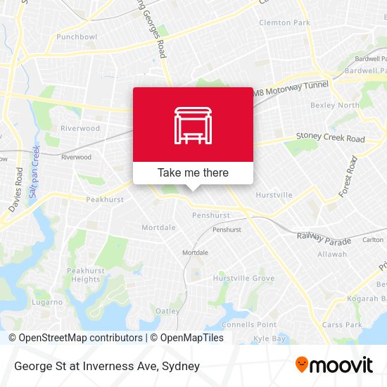 George St at Inverness Ave map