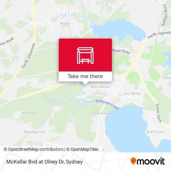 McKellar Bvd at Olney Dr map