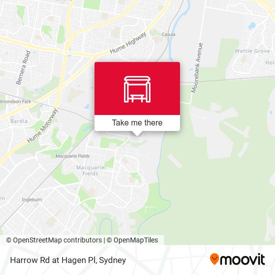 Harrow Rd at Hagen Pl map
