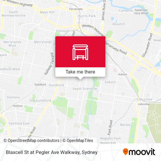 Blaxcell St at Pegler Ave Walkway map