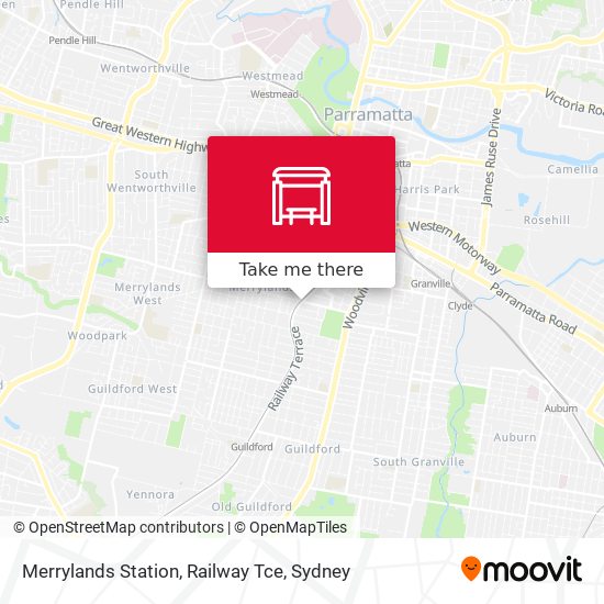 Merrylands Station, Railway Tce map