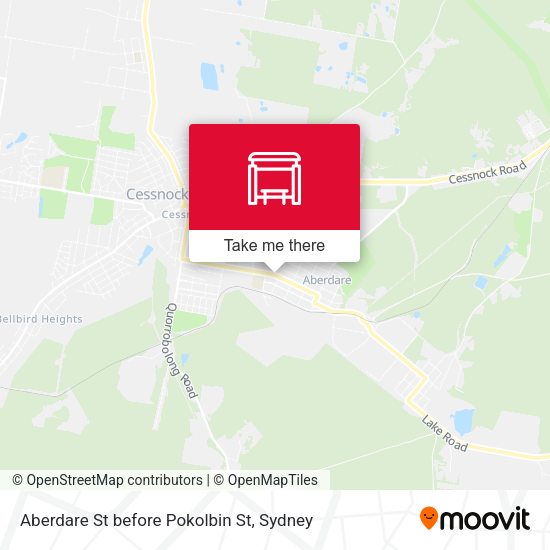 Aberdare St before Pokolbin St map