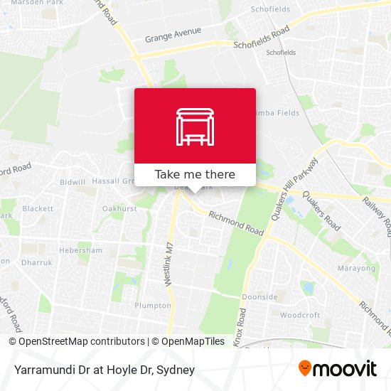 Yarramundi Dr at Hoyle Dr map