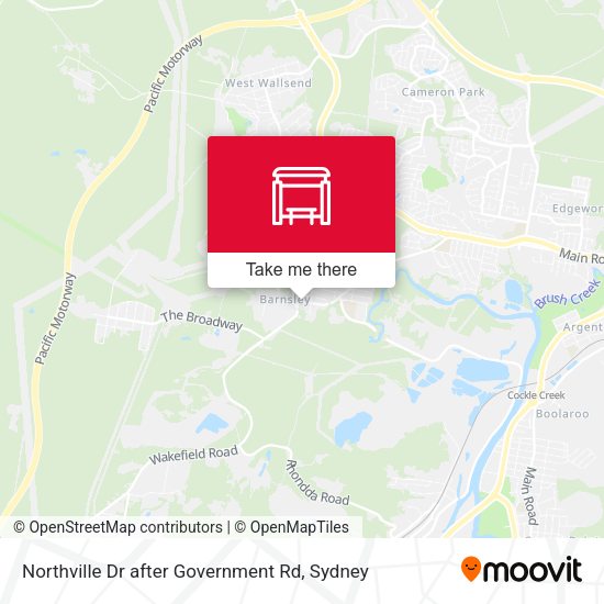 Northville Dr after Government Rd map