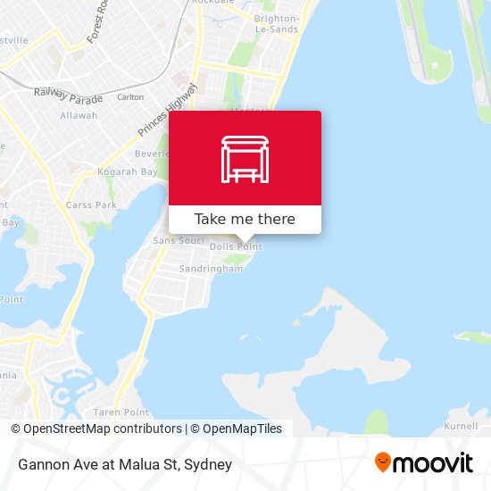 Gannon Ave at Malua St map