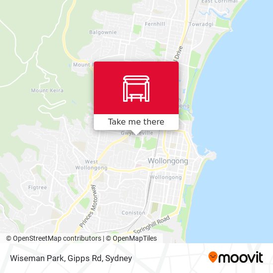 Wiseman Park, Gipps Rd map