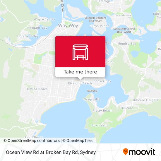 Mapa Ocean View Rd at Broken Bay Rd