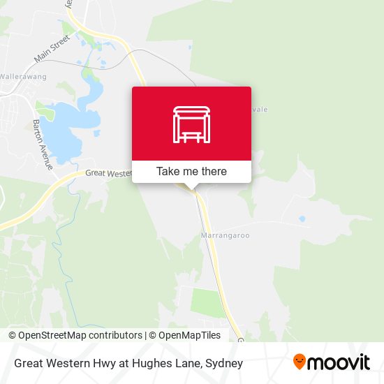 Great Western Hwy at Hughes Lane map
