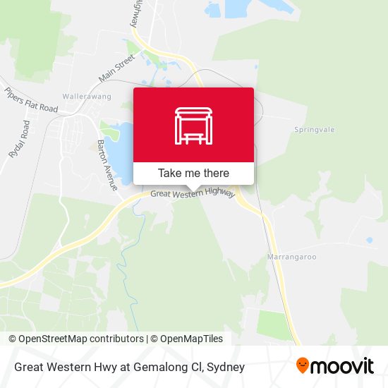 Great Western Hwy at Gemalong Cl map