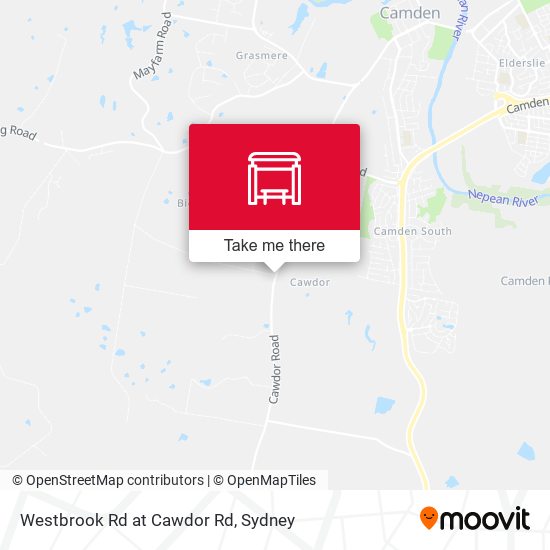 Westbrook Rd at Cawdor Rd map