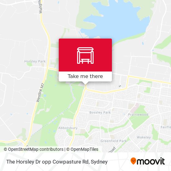 Mapa The Horsley Dr opp Cowpasture Rd