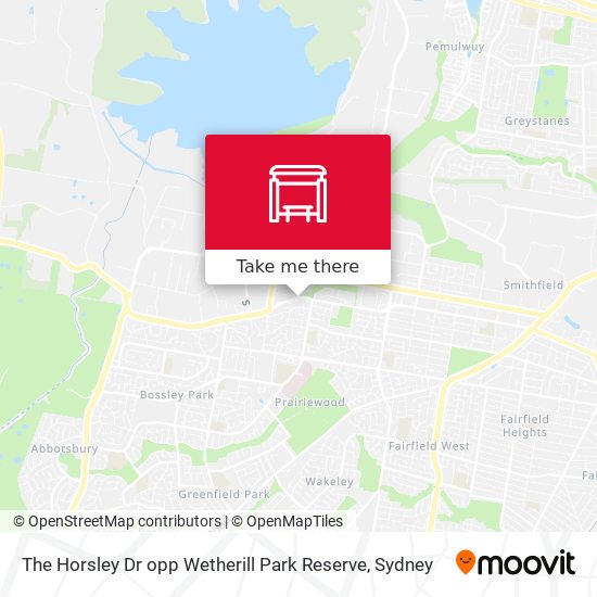 The Horsley Dr opp Wetherill Park Reserve map