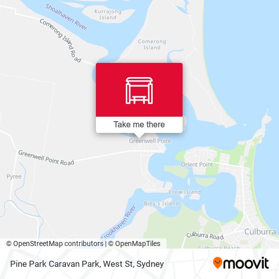 Pine Park Caravan Park, West St map