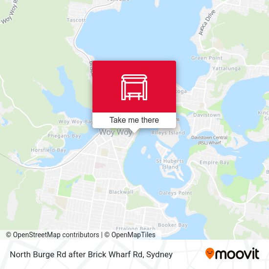 North Burge Rd after Brick Wharf Rd map